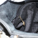 GUCCI Bamboo Hand Bag Suede 2way Black Gold 002 2122 0506 Auth ep14234-22