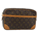 LOUIS VUITTON Monogram Compiegne 28 Clutch Bag M51845 LV Auth ep14235-1