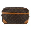 LOUIS VUITTON Monogram Compiegne 28 Clutch Bag M51845 LV Auth ep14235-13