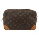 LOUIS VUITTON Monogram Compiegne 28 Clutch Bag M51845 LV Auth ep14235-2