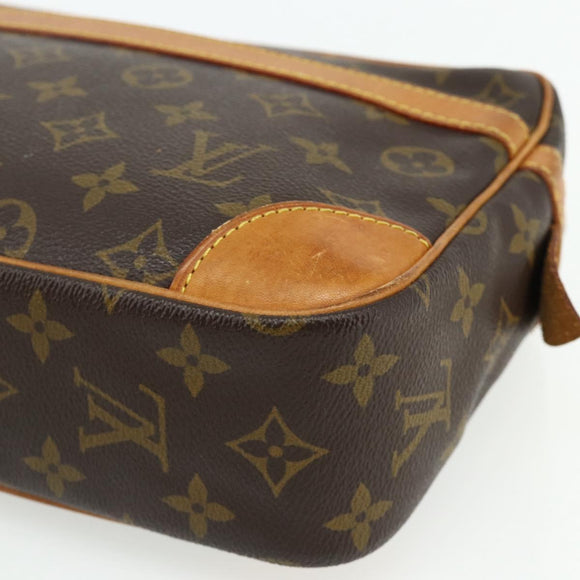 LOUIS VUITTON Monogram Compiegne 28 Clutch Bag M51845 LV Auth ep14235