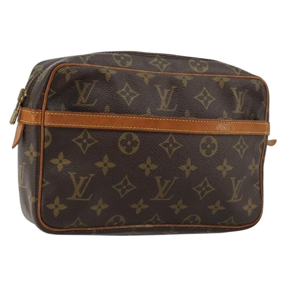 LOUIS VUITTON Monogram Compiegne 23 Clutch Bag M51847 LV Auth ep14240