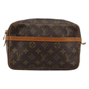 LOUIS VUITTON Monogram Compiegne 23 Clutch Bag M51847 LV Auth ep14240-13