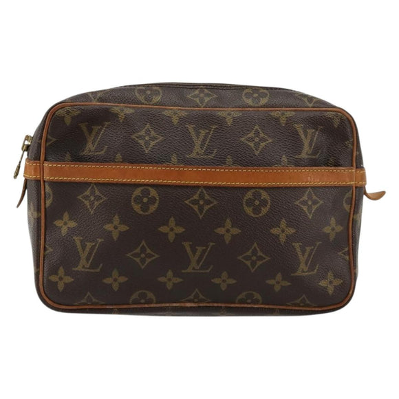 LOUIS VUITTON Monogram Compiegne 23 Clutch Bag M51847 LV Auth ep14240