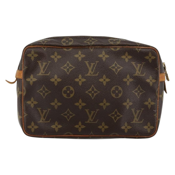 LOUIS VUITTON Monogram Compiegne 23 Clutch Bag M51847 LV Auth ep14240