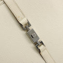 GUCCI Jackie Hand Bag Leather Ivory Silver 002 1065 Auth ep14245-15