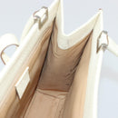 GUCCI Jackie Hand Bag Leather Ivory Silver 002 1065 Auth ep14245-18