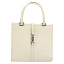 GUCCI Jackie Hand Bag Leather Ivory Silver 002 1065 Auth ep14245-2