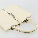 GUCCI Jackie Hand Bag Leather Ivory Silver 002 1065 Auth ep14245-6