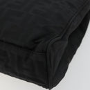 FENDI Zucca Canvas Hand Bag Black Silver Auth ep14249A-15
