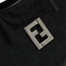 FENDI Zucca Canvas Hand Bag Black Silver Auth ep14249A-17