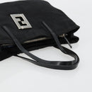 FENDI Zucca Canvas Hand Bag Black Silver Auth ep14249A-7