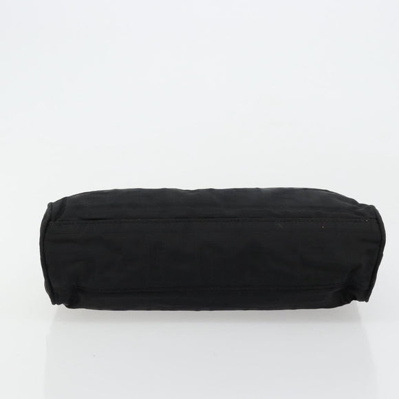 FENDI Zucca Canvas Hand Bag Black Silver Auth ep14249A
