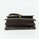 GUCCI Hand Bag Leather Brown Gold Auth ep14250-5
