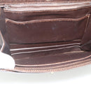 GUCCI Hand Bag Leather Brown Gold Auth ep14250-11