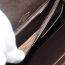 GUCCI Hand Bag Leather Brown Gold Auth ep14250-12