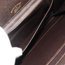 GUCCI Hand Bag Leather Brown Gold Auth ep14250-23