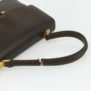 GUCCI Hand Bag Leather Brown Gold Auth ep14250-7