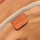 CELINE Macadam Canvas Tote Bag PVC Leather Brown Gold Auth ep14253-18