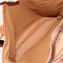 CELINE Macadam Canvas Tote Bag PVC Leather Brown Gold Auth ep14253-23