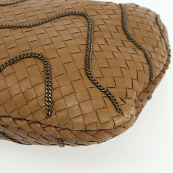 BOTTEGA VENETA INTRECCIATO Hand Bag Leather Brown 169866 Auth ep14255V