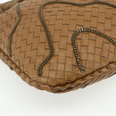BOTTEGA VENETA INTRECCIATO Hand Bag Leather Brown 169866 Auth ep14255V-14