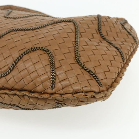 BOTTEGA VENETA INTRECCIATO Hand Bag Leather Brown 169866 Auth ep14255V