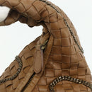 BOTTEGA VENETA INTRECCIATO Hand Bag Leather Brown 169866 Auth ep14255V-10