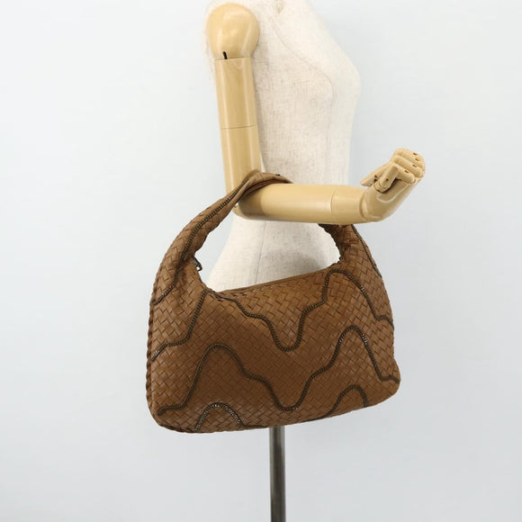 BOTTEGA VENETA INTRECCIATO Hand Bag Leather Brown 169866 Auth ep14255V