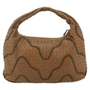 BOTTEGA VENETA INTRECCIATO Hand Bag Leather Brown 169866 Auth ep14255V-2
