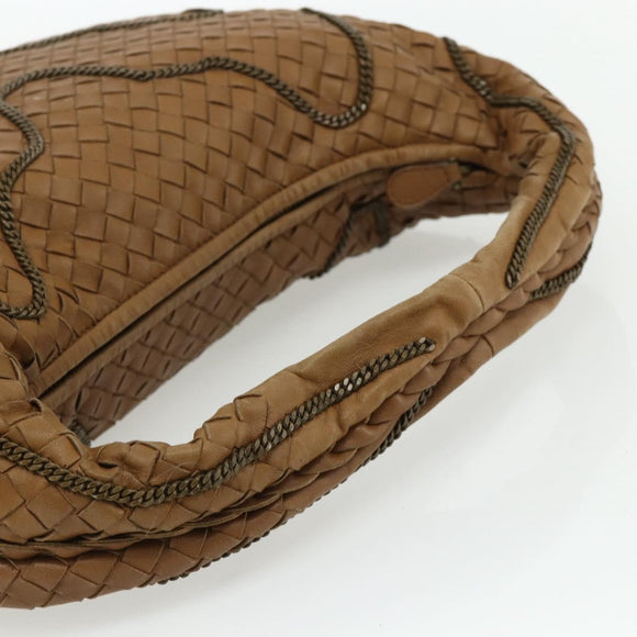 BOTTEGA VENETA INTRECCIATO Hand Bag Leather Brown 169866 Auth ep14255V