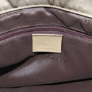 GUCCI Bamboo Hand Bag Nylon Beige Silver 002 1016 Auth ep14257-17