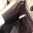 GUCCI Bamboo Hand Bag Nylon Beige Silver 002 1016 Auth ep14257-19