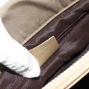 GUCCI Bamboo Hand Bag Nylon Beige Silver 002 1016 Auth ep14257-12