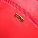 Christian Dior Tote Bag Leather Red Gold Auth ep14258-16