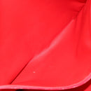 Christian Dior Tote Bag Leather Red Gold Auth ep14258-22