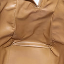 CELINE Macadam Canvas Boston Bag PVC Leather Brown Gold Auth ep14259-20