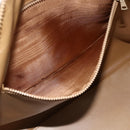 CELINE Macadam Canvas Boston Bag PVC Leather Brown Gold Auth ep14259A-22