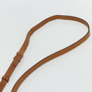 CELINE Macadam Canvas Shoulder Bag PVC Leather White Gold Auth ep14261-8