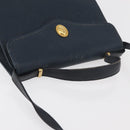 Christian Dior Hand Bag Leather 2way Navy Gold Auth ep14265-6