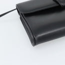 GUCCI Shoulder Bag Leather Black Gold Auth ep14267A-13