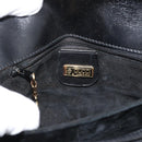 GUCCI Shoulder Bag Leather Black Gold Auth ep14267A-16