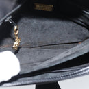 GUCCI Shoulder Bag Leather Black Gold Auth ep14267A-17