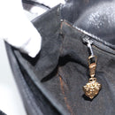 GUCCI Shoulder Bag Leather Black Gold Auth ep14267A-19
