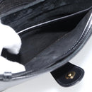 GUCCI Shoulder Bag Leather Black Gold Auth ep14267A-24