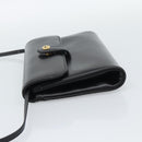 GUCCI Shoulder Bag Leather Black Gold Auth ep14267A-4