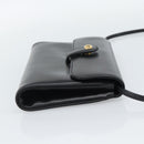 GUCCI Shoulder Bag Leather Black Gold Auth ep14267A-5