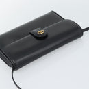 GUCCI Shoulder Bag Leather Black Gold Auth ep14267A-6