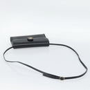 GUCCI Shoulder Bag Leather Black Gold Auth ep14267A-7
