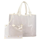 LOUIS VUITTON Epi Plage Lagoon Bay Tote Bag White Clear M92151 LV Auth ep14269-1